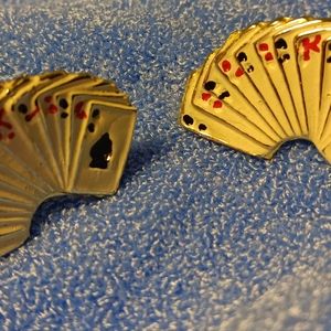 Vintage playing cards cufflinks